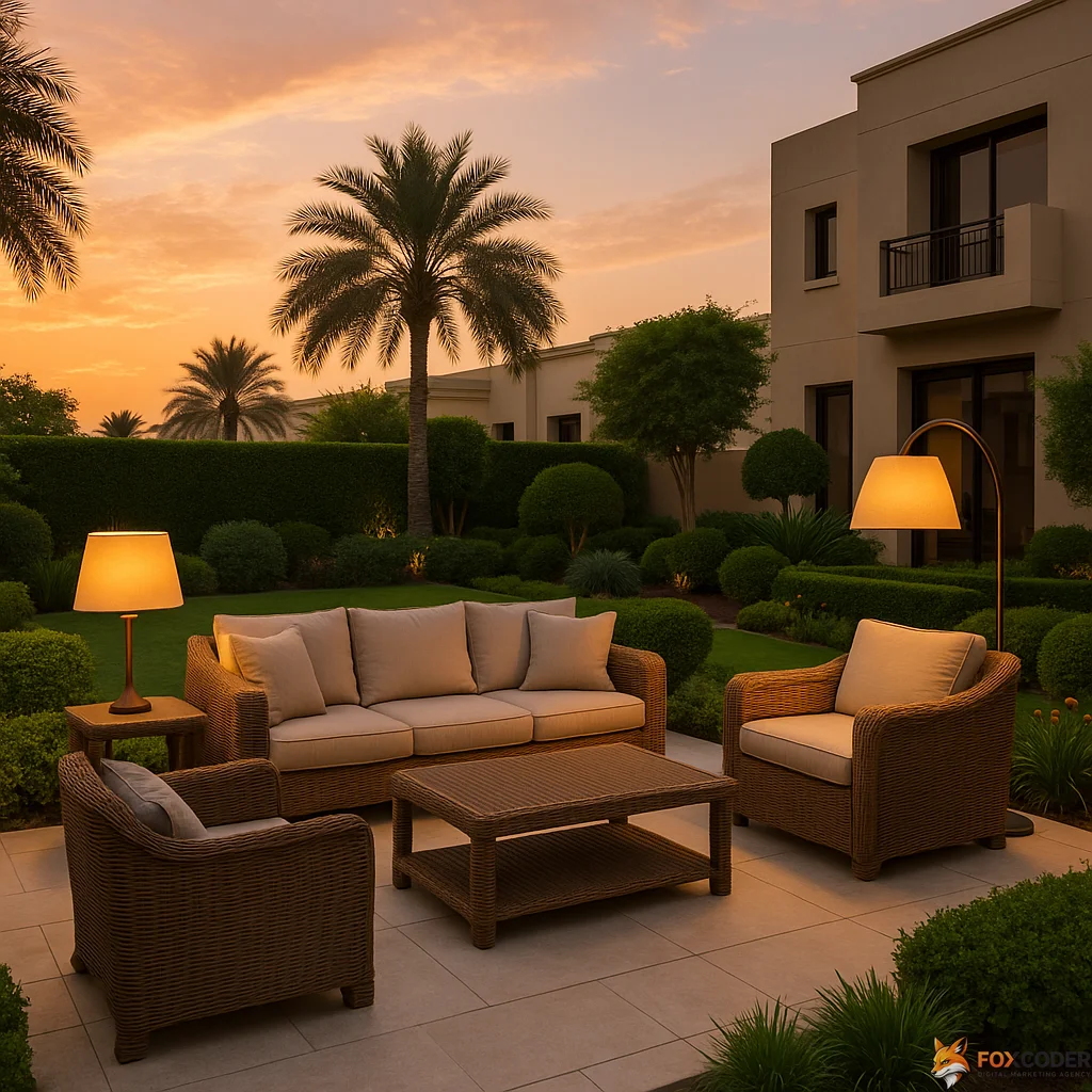 صورة مقالة أفكار تصميم جلسات خارجية فاخرة في الحديقة